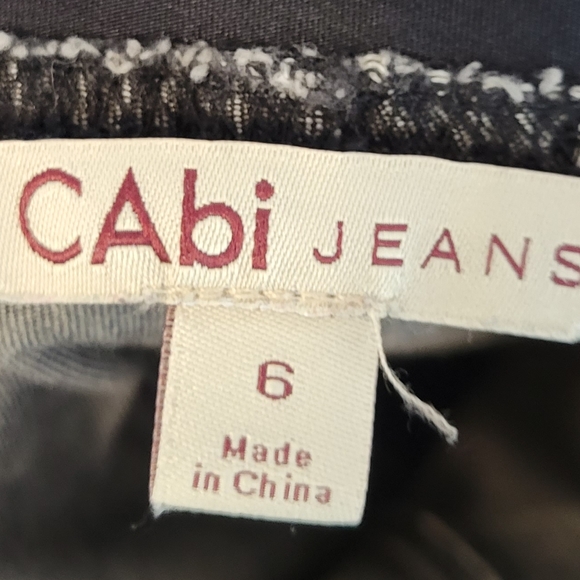 Sold Cabi black moto zipper detail skinny jegging style 516 - Picture 6 of 7